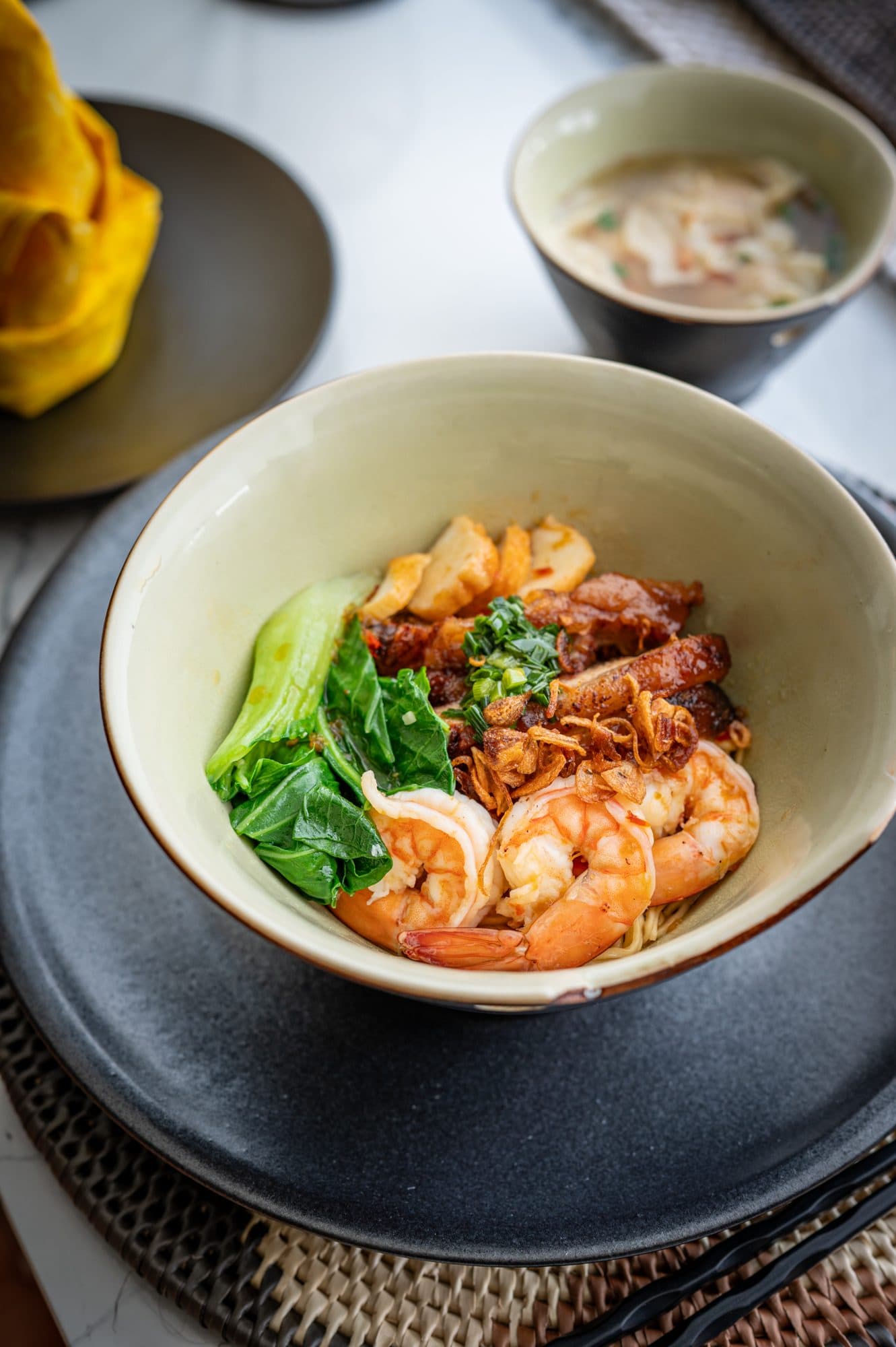 Prawn noodle bowl